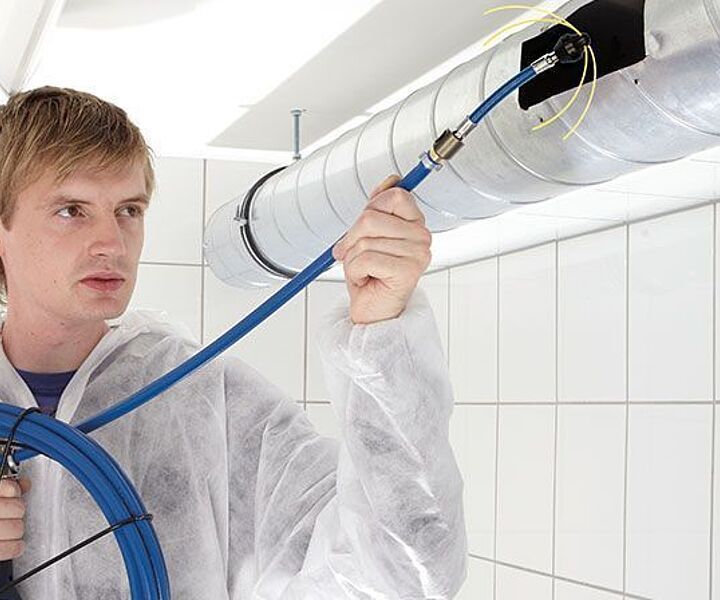 Druckluftreinigung von Luftleitungen